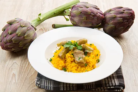 Piatto con verdure cotte